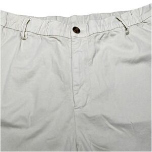 Bear Bottom Stretch Chino Shorts XXL 5.5 Flat Front Stone